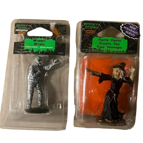 Lemax Spooky Town 2013 Halloween Witch Casts Spell #32117 The Mummy 2007 Set - Picture 1 of 8